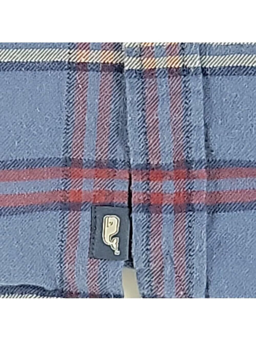 🐳 Vineyard Vines Slim Longshore Flannel Shirt – Men’s Medium - Picture 4 of 8
